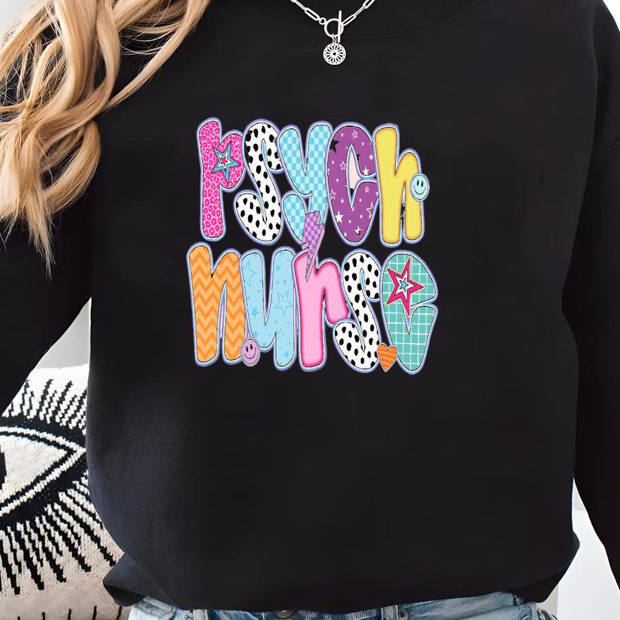 Psych Nurse Shirt, Coquette Psychiatric Nurse Shirt, Psych Nurse Gift, Psych Nurse Tshirt Sweatshirt
