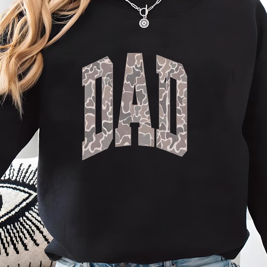 Camo Dad T-shirt | Vintage Camo Graphic Tee | Outdoor Dad Gift Sweatshirt