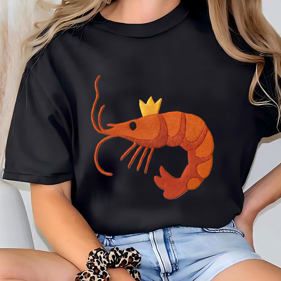 Shrimp Queen Sweatshirt, Funny Shrimp Y, Shrimp Sweater, Shrimp Lover Gift, Shrimp Lover Sweater, T-shirt