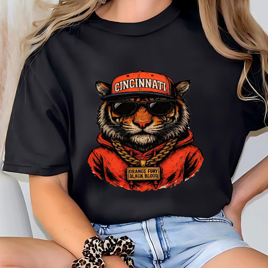 Cincinnati Football Sweatshirt, Retro Sports Fan Shirt, Game Day Gift Tee, Cincinnati Mascot Sweatshirt,cincinnati Football Fan Shirt T-shirt
