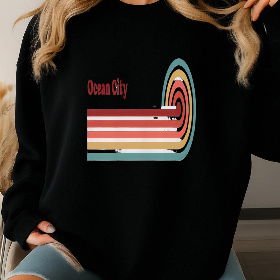 Ocean City Shirt, Ocean City  Ocean City Maryland, Ocean City New Jersey, Ocean City Sweater, Ocean City Shirt, Ocean City Gifts, Varsity Sweatshirt