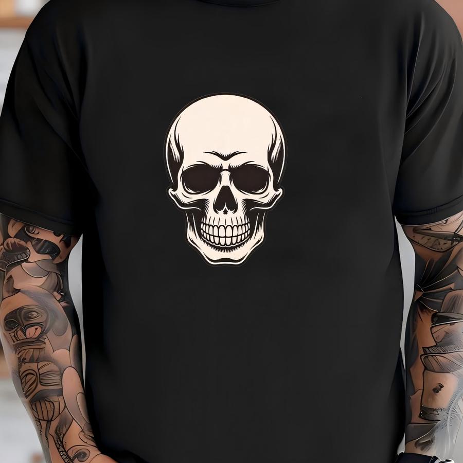 Spooky Skull Halloween Gildan Sweat Shirt, Cute Costume Pumpkin Tee, Spooky Season Hoodie, Unisex Skeleton Aesthetic Fall Shirt T-shirt