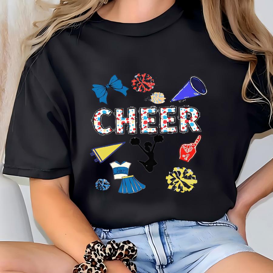 Cheerleading Shirt, Cheer Team Sweatshirt, Cheerleader Graphics, Cheerleading Compeon Gear, Cheer Mom, High School Sports, College Cheer T-shirt