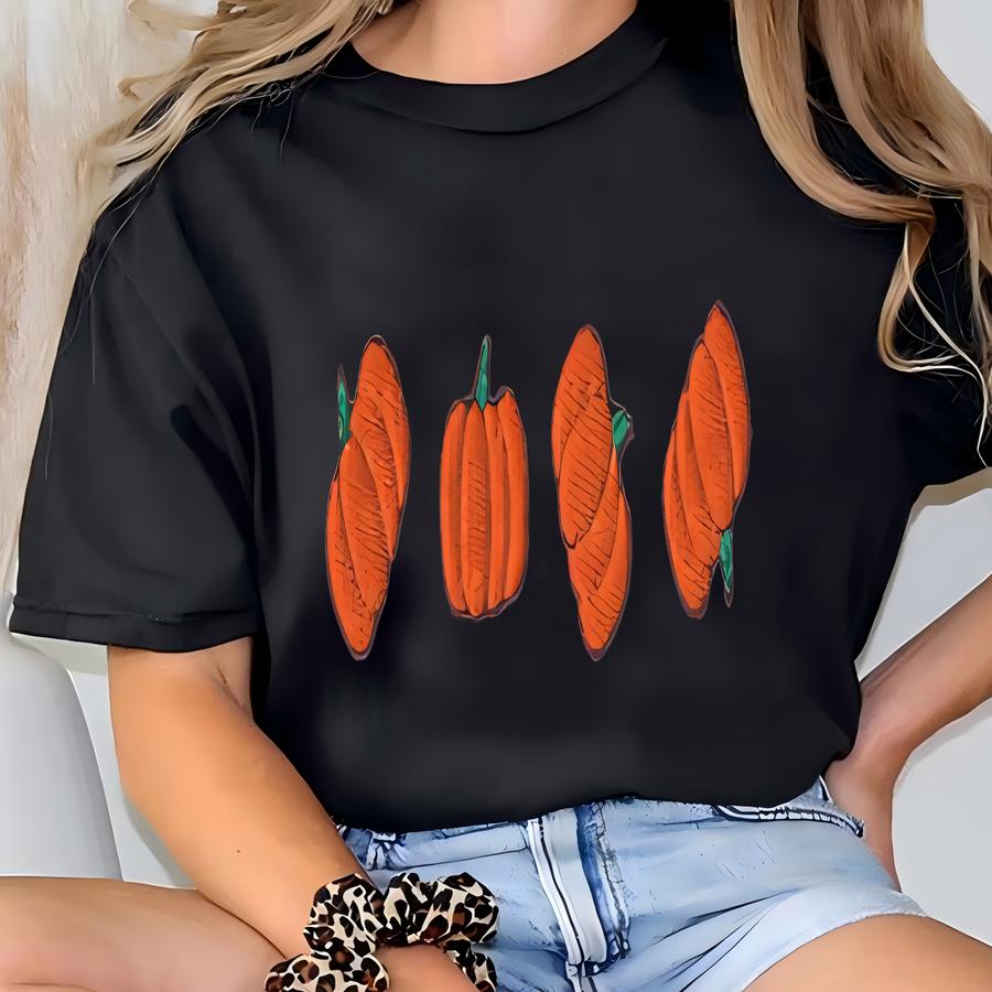 Tumbling Pumpkins Sweatshirt, Pumpkin Crewneck Sweater, Fall Pumpkins Shirt, Autumn Cozy Sweatshirt T-shirt