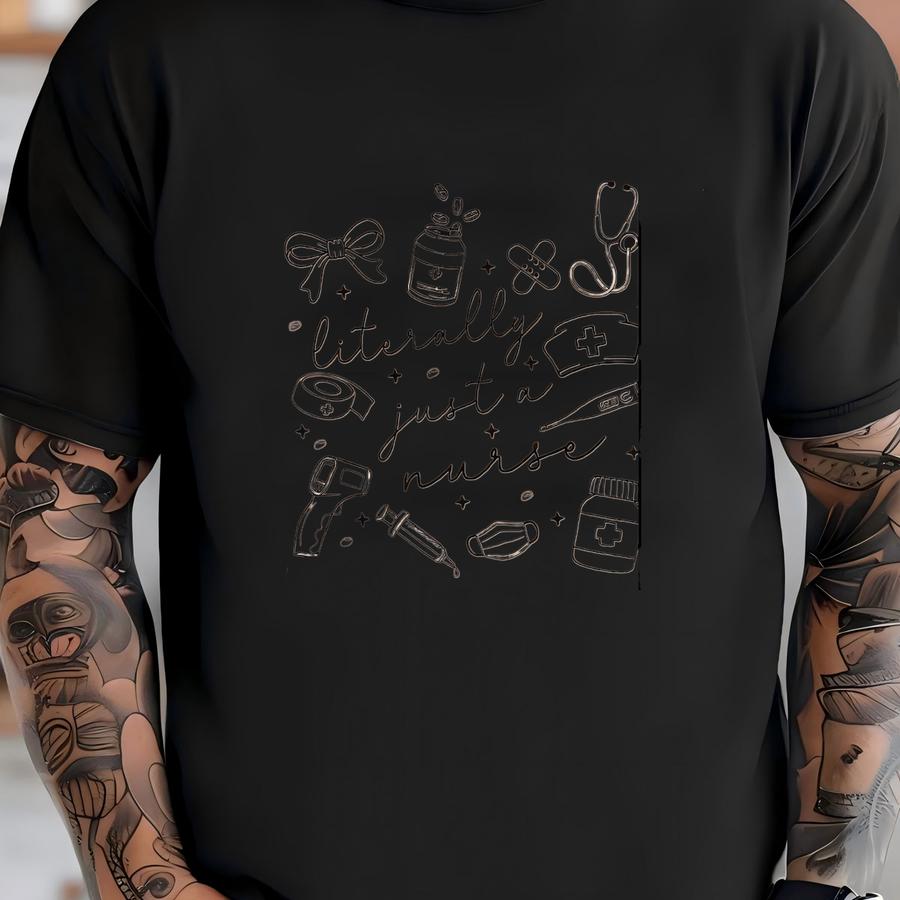 Literally Just A Nurse Shirt Custom Registered Nurse Shirt Nurse Doodles Shirt Nursing School Grad Gift Lpn Postpartum Nurse Shirt Literally Just A Nurse Shirt Custom Registered Nurse Shirt Nurse Doodles Shirt Nursing School Grad Gift Lpn Postpartum Nurse Shirt