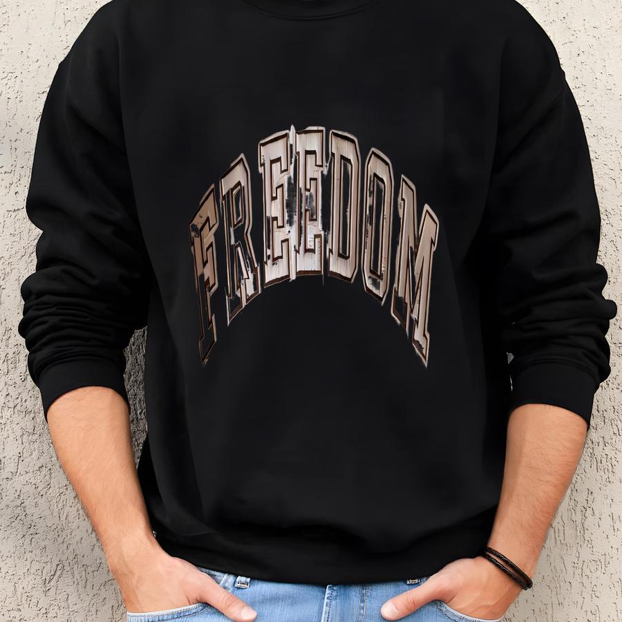 Freedom Tone-on-tone Sweatshirt, Political Awareness Y Shirt, Activist Human Rights Support Sweatshirt
