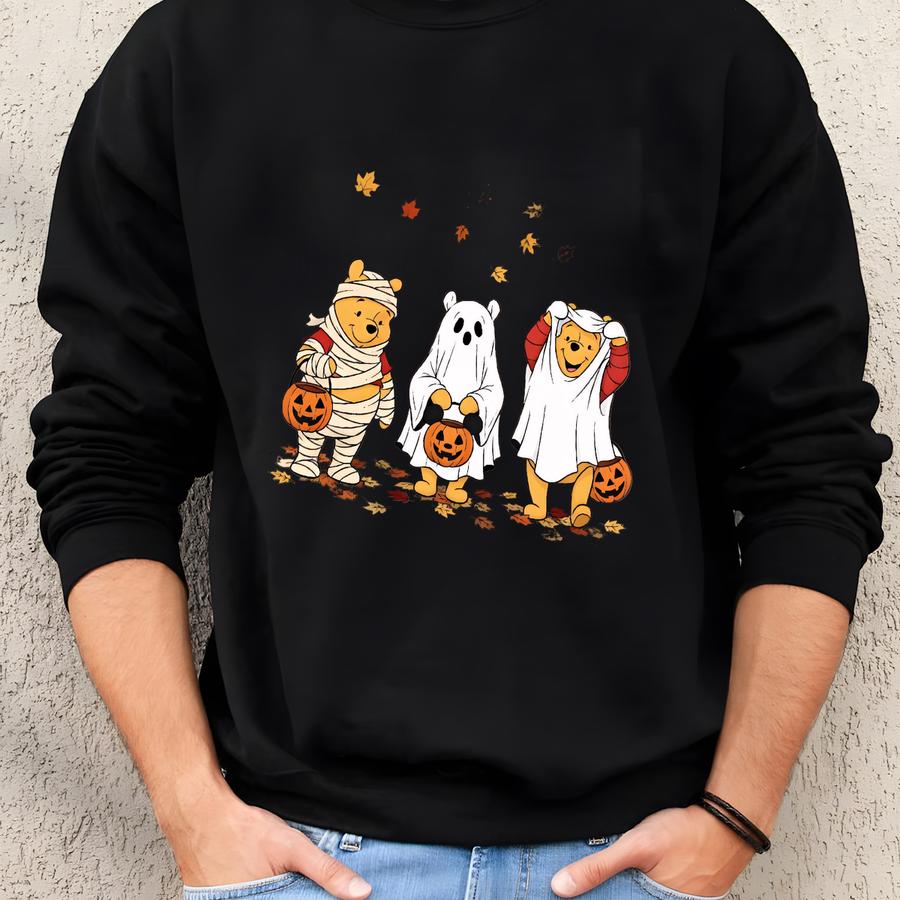 ® Ghost Pooh Bear Shirt, Halloween Shirt, Halloween Shirt, Halloween Party Shirt, Pooh Pumpkin Shirt Sweatshirt