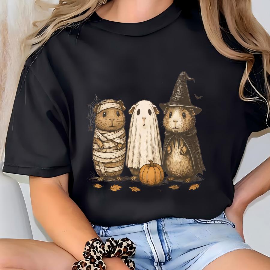 Guinea Pig Halloween Sweatshirt, Spooky Guinea Pig Sweater, Cute Halloween Shirt, Trick Or Treat Sweatshirt, Animal Lover Halloween, Cavy T-shirt