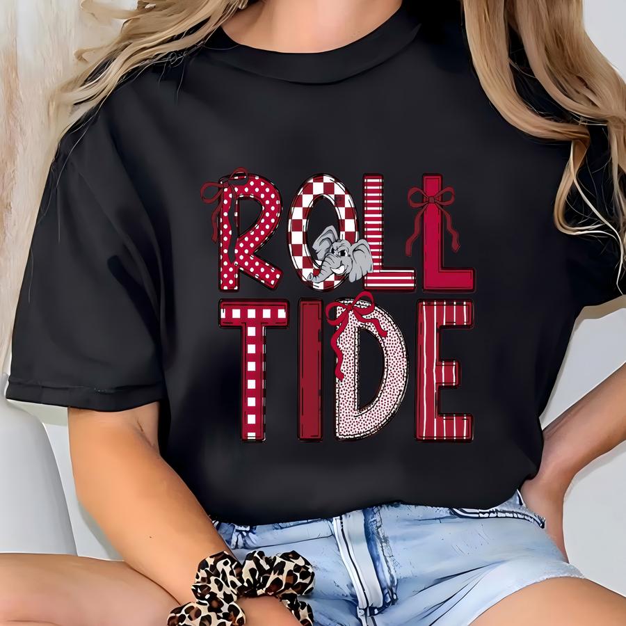 Youth Roll Shirt: Crimson Game Day Outfit T-shirt