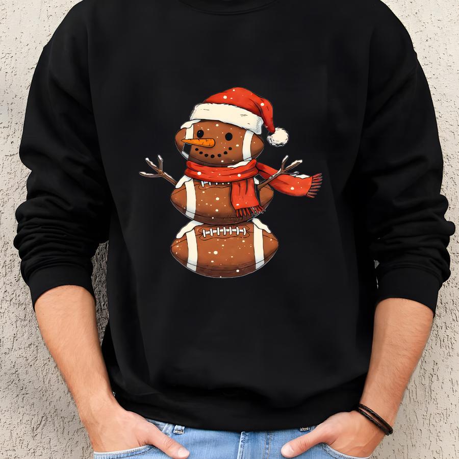 Custom Football Ornament With Name And Year, Football Gift For Defense Football Player, Funny Football Gift, Cute Christmas Gift From Mom Sweatshirt