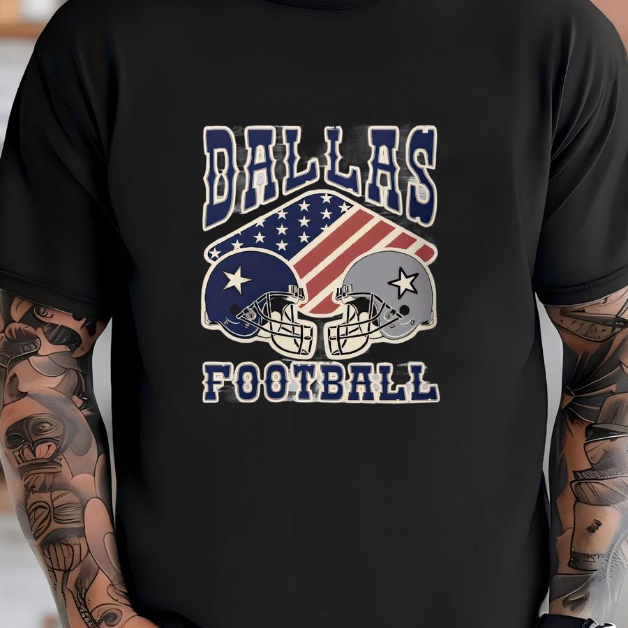 Vintage Football Hoodie: Retro Big D Sports Fan Gift T-shirt