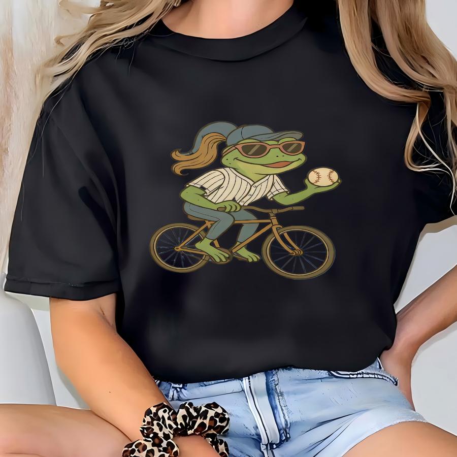 Frog Baseball Mom Shirt Funny Frog Tshirt Off To Baseball T Shirt Gift For Baseball Fan Ballgame Season Tee Gameday T-shirt