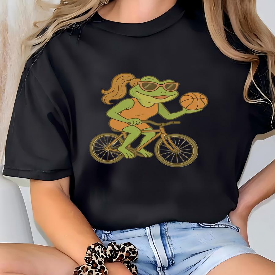 Frog Basketball Mom Shirt Funny Frog Tshirt Off To Basketball T Shirt Gift For Basketball Fan Basketball Season Gameday T-shirt