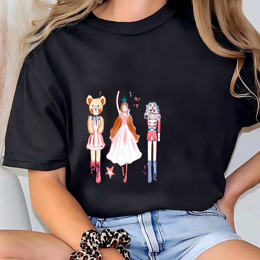 Shirt, Nutcracker Ballet Tis The Season Shirt, Ballet Dancer Shirt, Christmas Nutcracker, Holiday Season Gift, Xmas Party Tee T-shirt