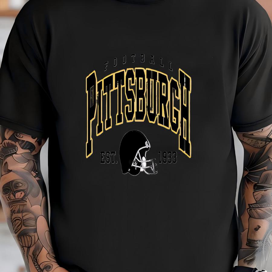 Pittsburgh Football Shirt: Unisex Pittsburgh Crewneck, Game Day Tee T-shirt