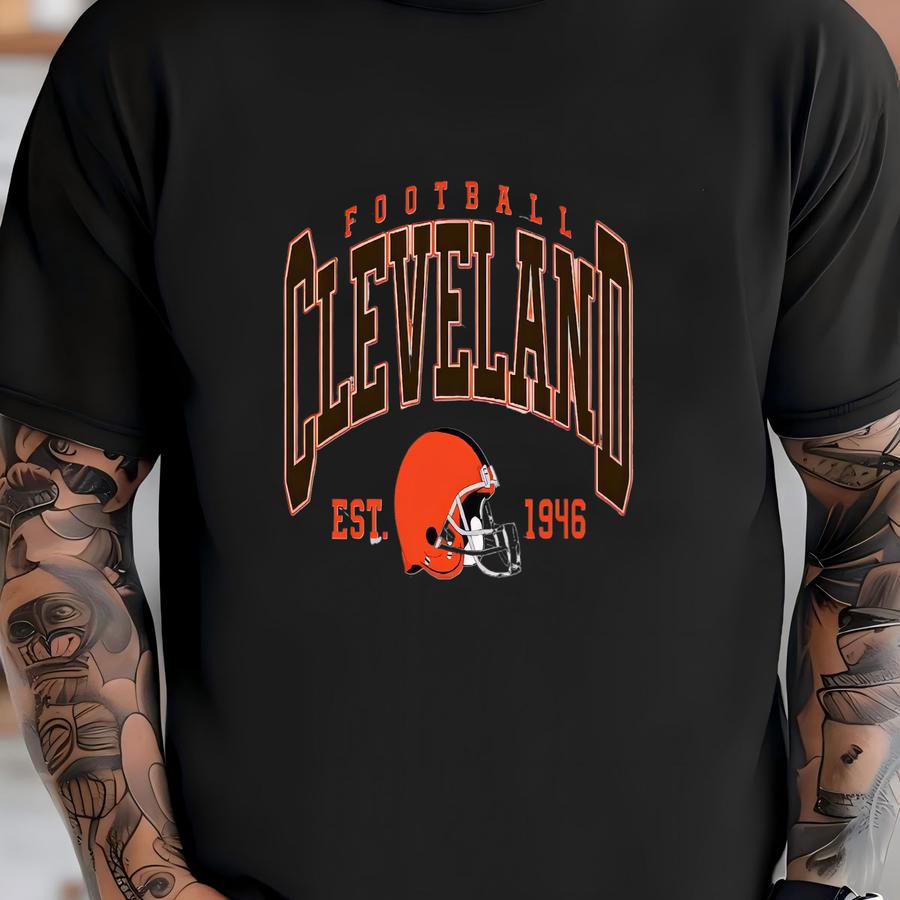 Cleveland Football Shirt: Unisex Cleveland Crewneck, Game Day Tee T-shirt