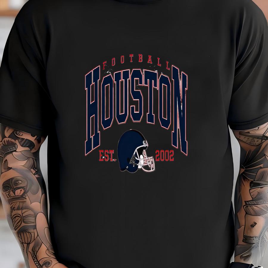 Houston Football Shirt: Unisex Houston Crewneck, Game Day Tee T-shirt