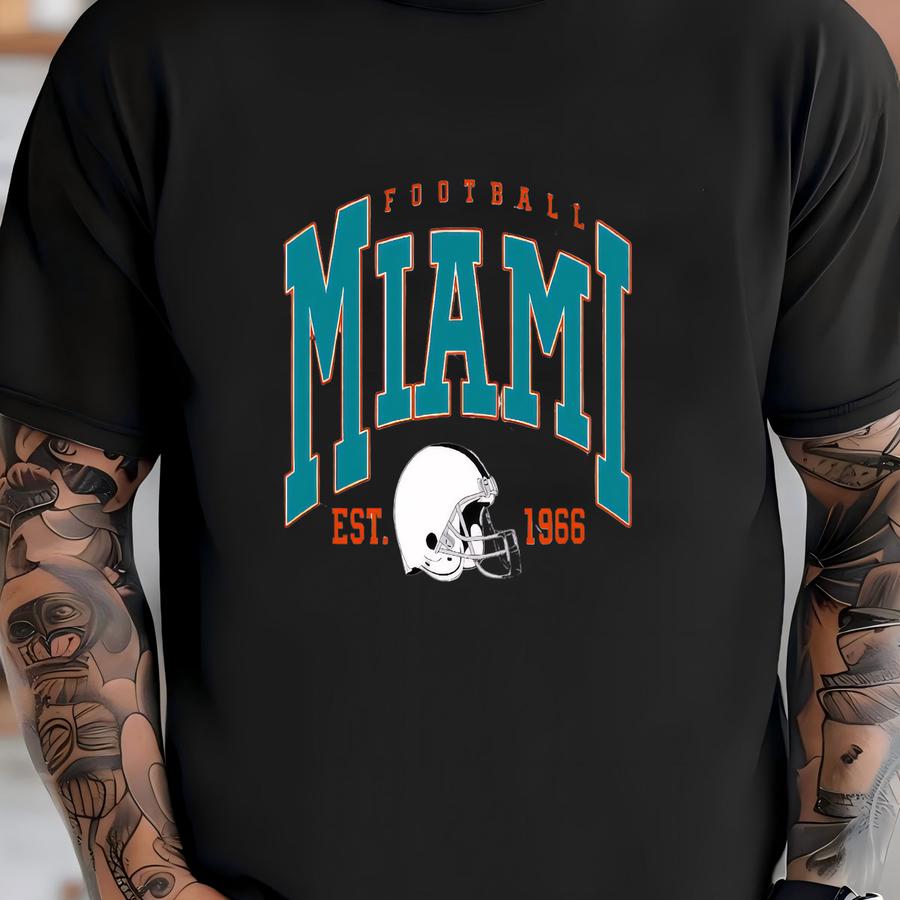 Miami Football Shirt: Unisex Miami Crewneck, Game Day Tee T-shirt