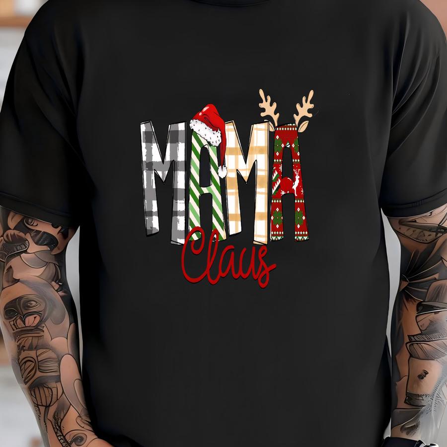 Custom Mama Sweatshirt With Kid Name On Sve, Personalized Mom Sweatshirt, Minimalist Momma Hoodie, Gift For Her, Christmas Gift For Mom T-shirt