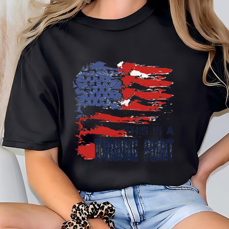 This Is The Turning Point Sweatshirt, Quote Sweatshirt, Conservative Political Quote Sweater, America First Top T-shirt