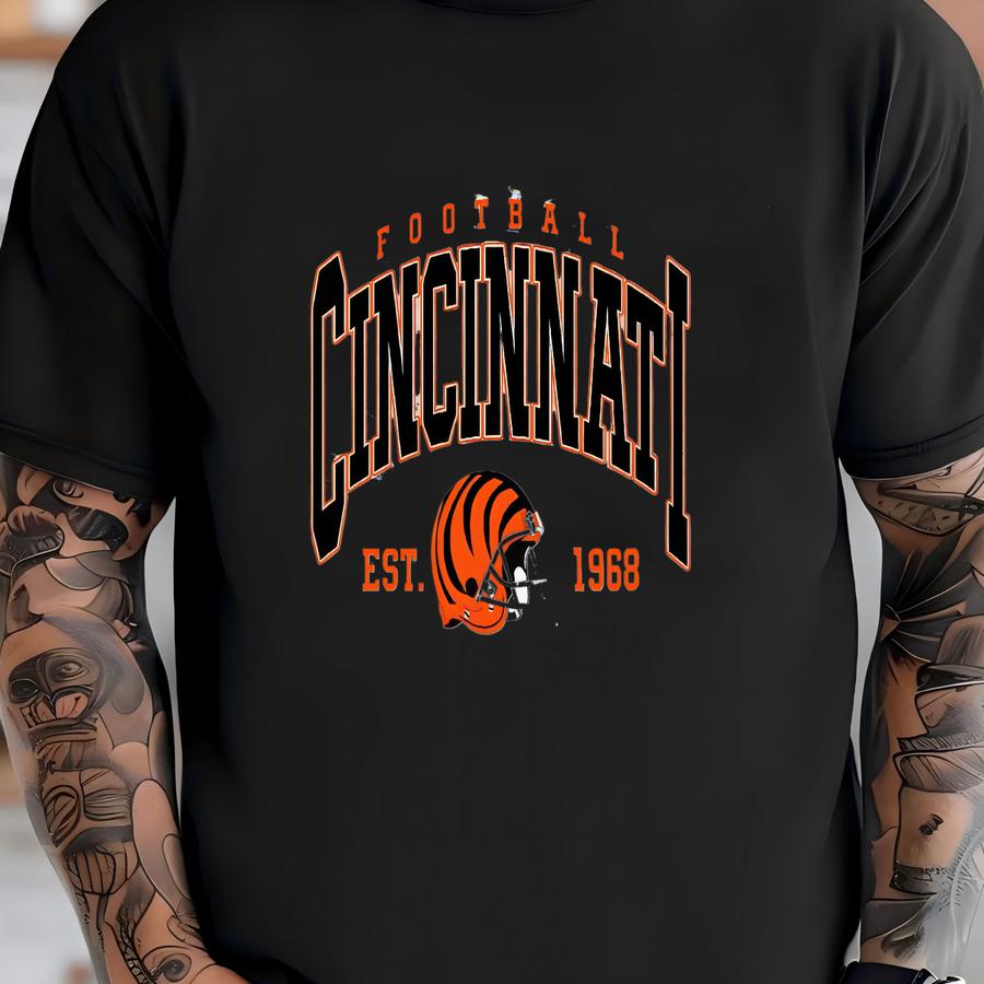 Cincinnati Football Shirt: Unisex Cincinnati Crewneck, Game Day Tee T-shirt