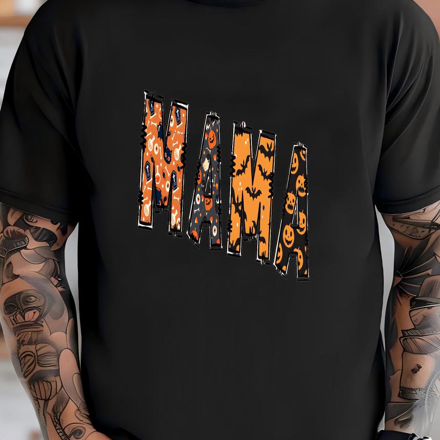 Custom Halloween Mama Sweatshirt With Kids' Names T-shirt