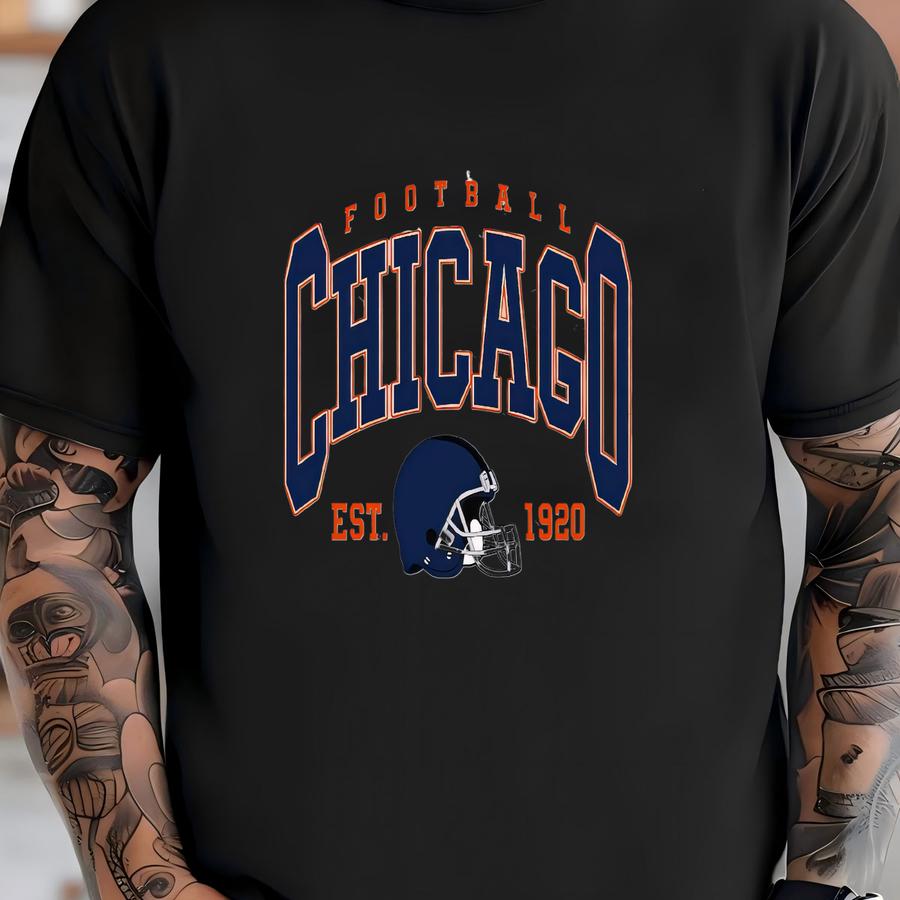 Chicago Football Shirt: Sunday Crewneck Sweatshirt, Retro Game Day Tee T-shirt