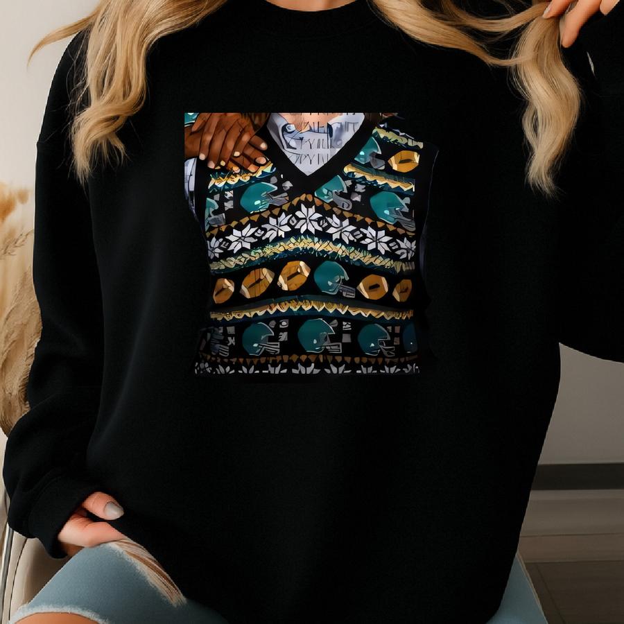 Trevor Lawrence Travis Etienne Jr Jacksonville T-shirt, Step Brothers Football Shirt, Funny Ugly Christmas Sweater Shirt, Jags Football Tee Sweatshirt