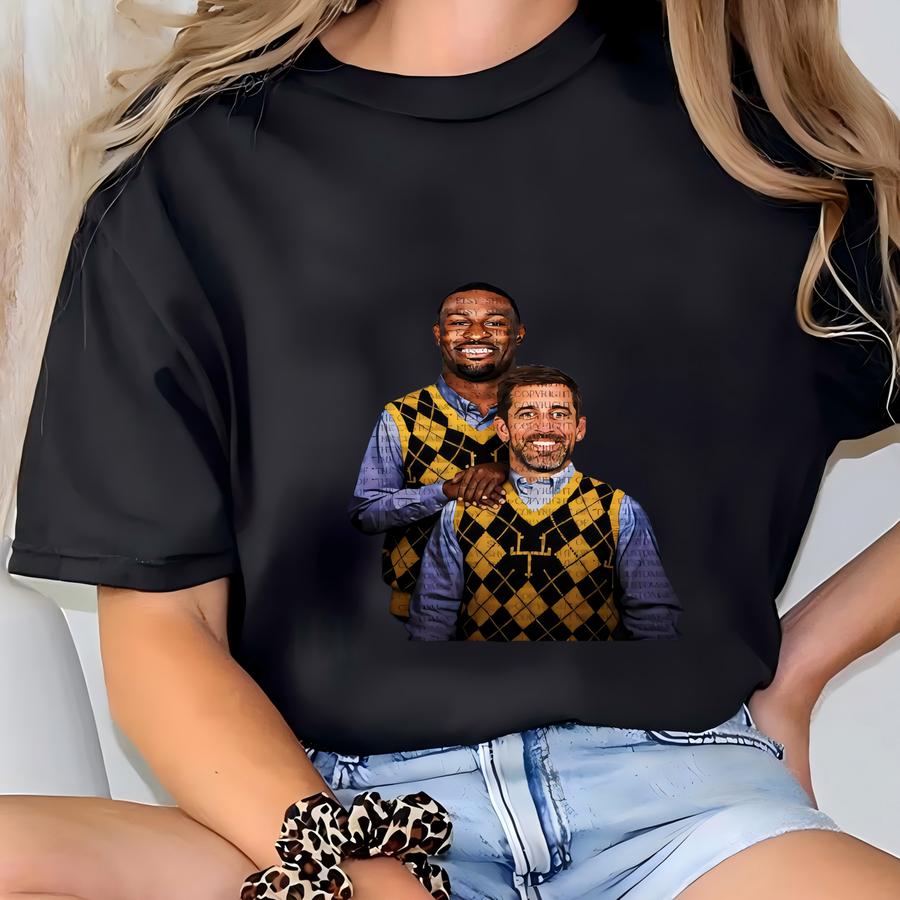 Aaron Rodgers Dk Metcalf Pittsburgh Hoodie, Step Brothers Football Shirt, Funny Ugly Christmas Sweater Shirt, Steelers Football Sweatshirt T-shirt