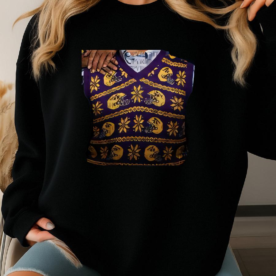 Jj Mccarthy Minnesota Football T-shirt, Step Brothers Football Shirt, Funny Ugly Christmas Sweater Shirt, Vikings Football Sweatshirt