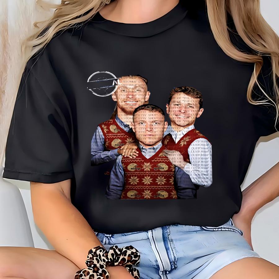 Christian Mccaffrey George Kittle Brock Prudy San Francisco Hoodie, Step Brothers Football Shirt, Funny Niners Ugly Christmas Sweater Shirt T-shirt