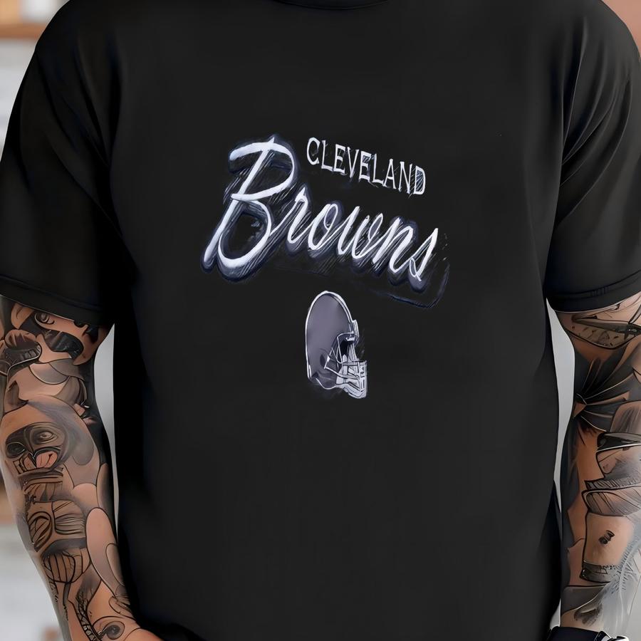Vintage 90’s Tonal Grey Cleveland Browns Football Crewneck Sweatshirt L/xl T-shirt