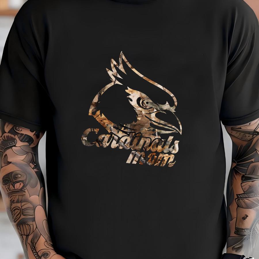 Cardinals Mom Hoodie / Sweatshirt: Camo Print, , Football/baseball T-shirt