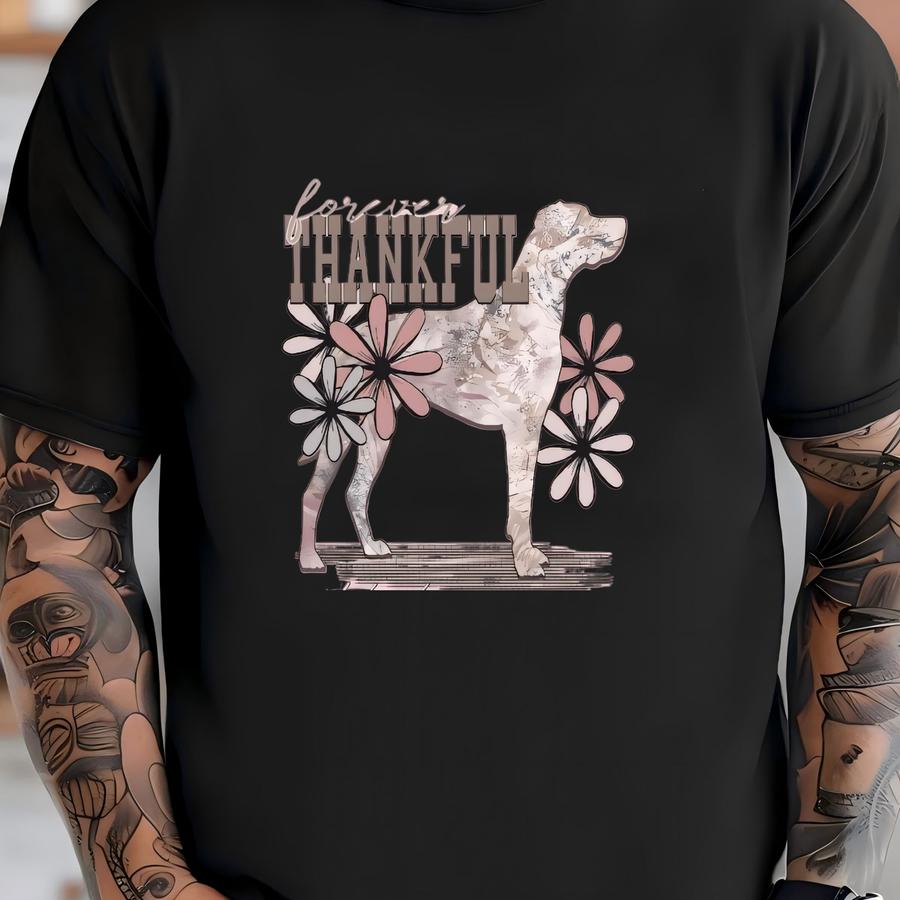 Forever Thankful Catahoula Leopard Dog Hoodie / Sweatshirt: Floral Dog Tee T-shirt