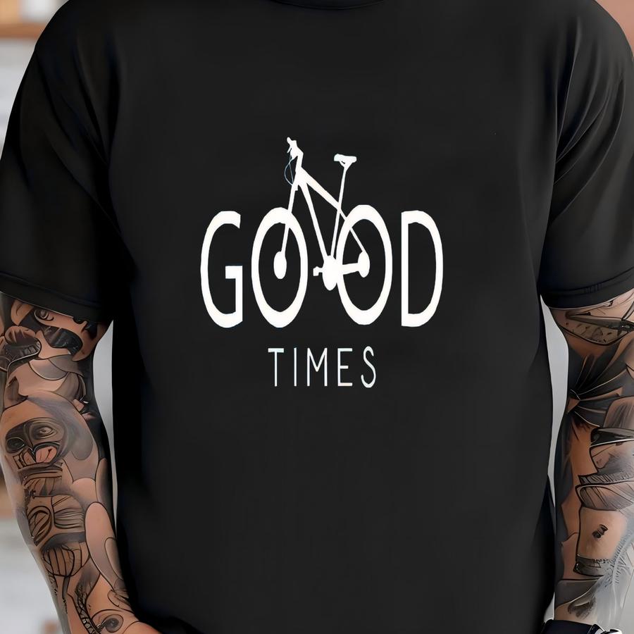 Good Times Hoodie, Bicycle Crewneck, Good Vibes Shirt, Positivity Shirt, Positive Vibes Hoodie, Positive Saying Tee, Bicycle Lover Gift T-shirt