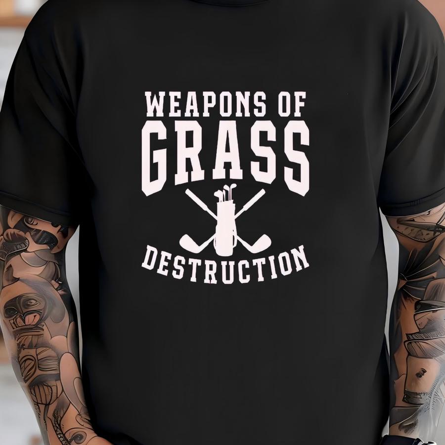 Funny Golf Hoodie, Golfing Tee, Golf Player Shirt, Golf Lover Shirt, Golfer Gift, Golf Lover Gift, Weapons Of Grass Destruction Tee T-shirt