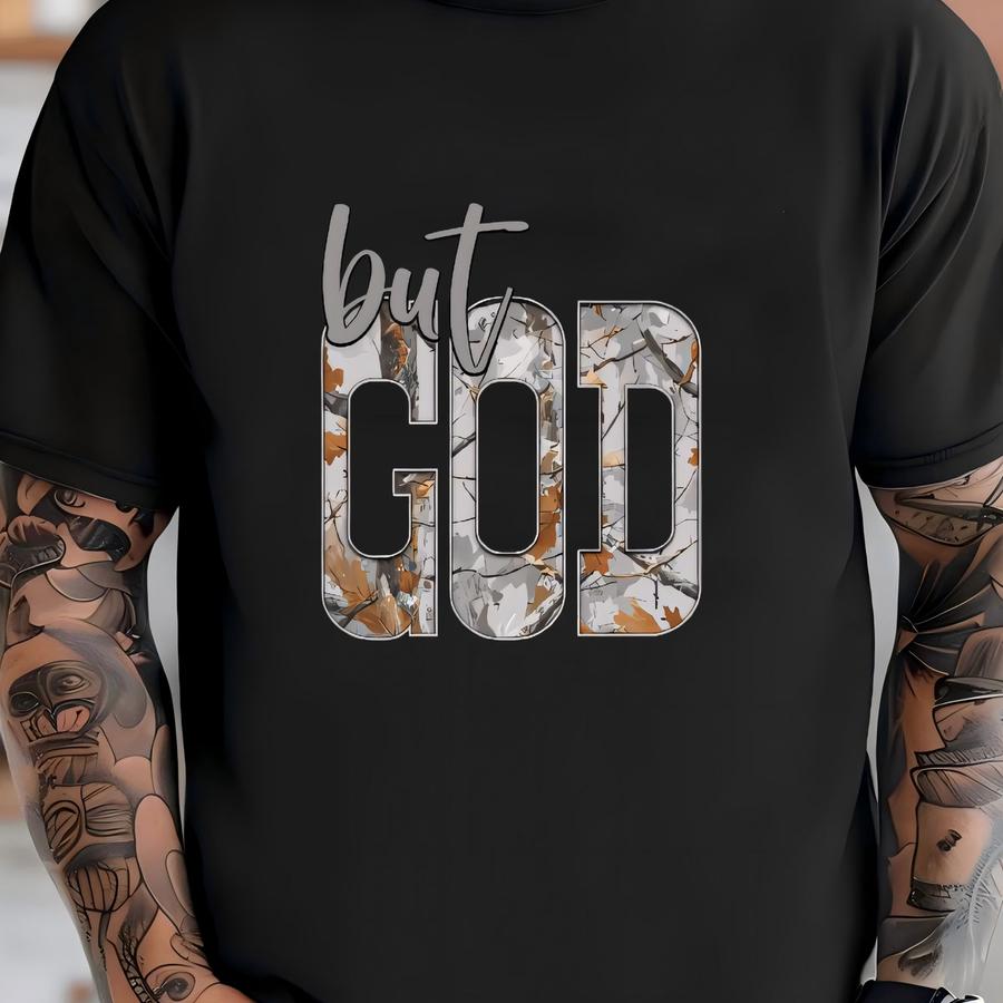 But God Camo Hoodie / Sweatshirt: Faith-based Hunting Apparel T-shirt
