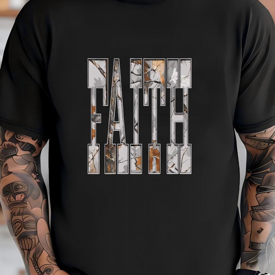 Faith Camo Hoodie / Sweatshirt: Christian Hunting Tee -  T-shirt
