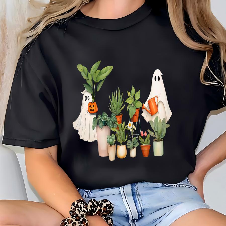 Ghost Shirt, Halloween Plant Shirt T-shirt