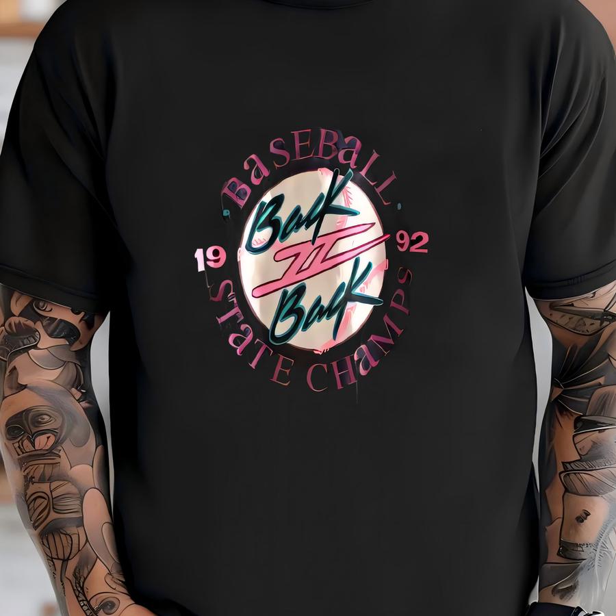 Vintage 1990’s Single Stitch State Champs Baseball Faded Graphic Tee - M/l T-shirt