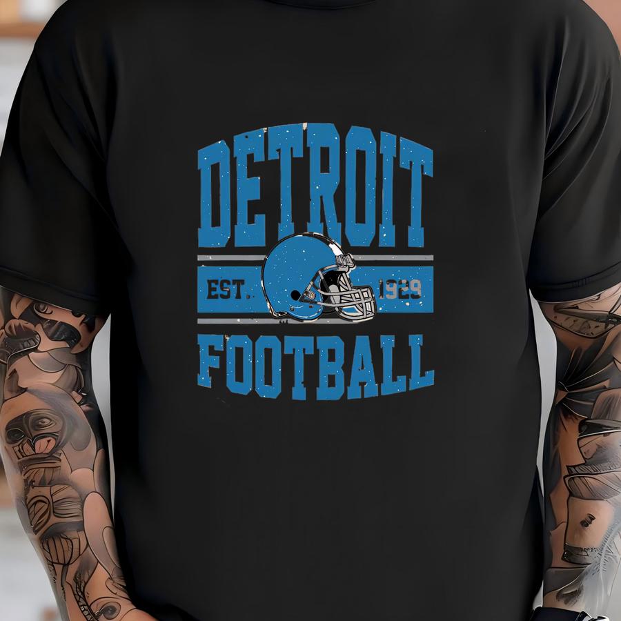 Detroit Lion Football Sweatshirt Detroit Fan Shirt Football Bow Detroit Fan Sweatshirt Game Day Football, Lion Game Day Sweatshirt T-shirt