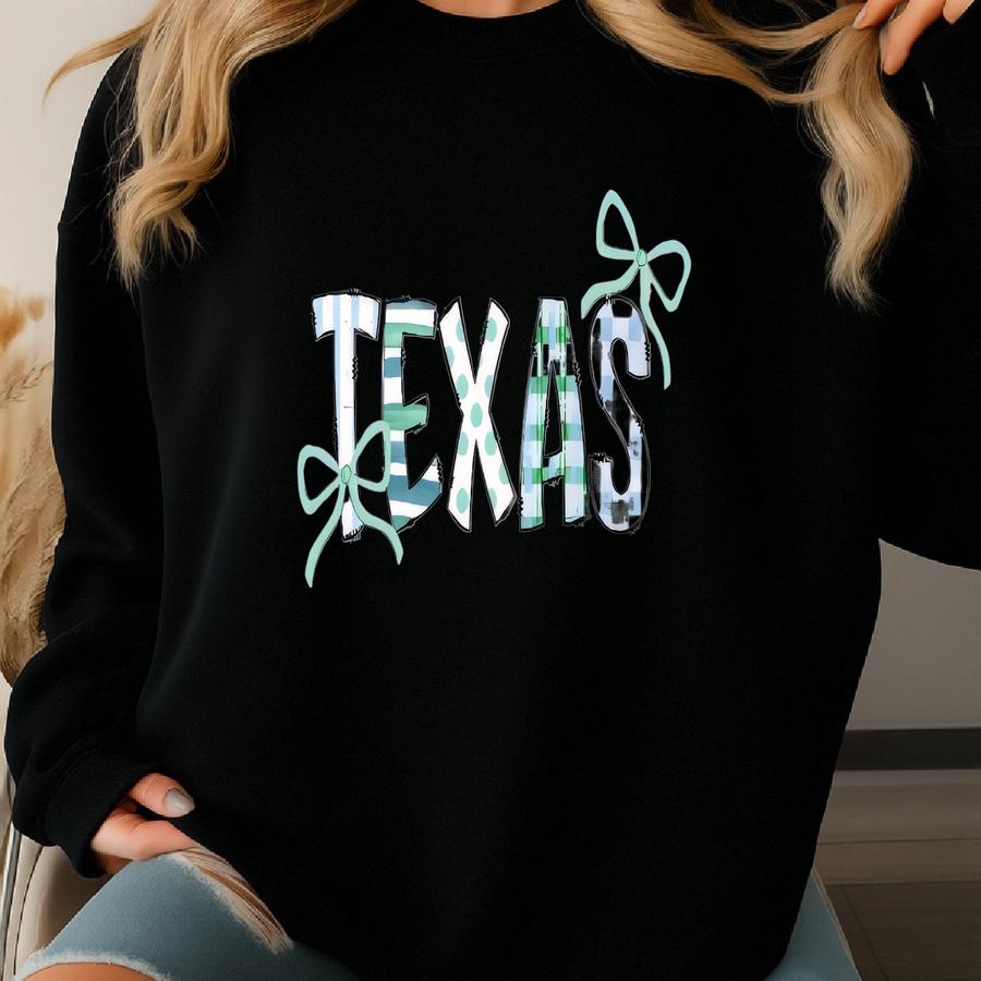 Corpus Christie Texas Distressed T-shirt College Shirt Texas Retro Style Coquette Bow Tee Game Day Texas T-shirt Corpus Mom Shirt Islander Sweatshirt