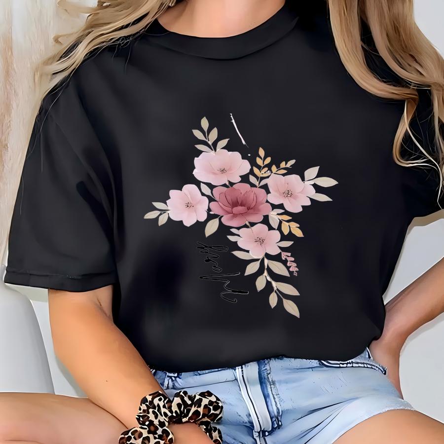 Personalized Christian 40oz Tumbler With Handle Custom Cross Bible Verse Cup Religious Gift For Women Bible Study Travel Mug T-shirt