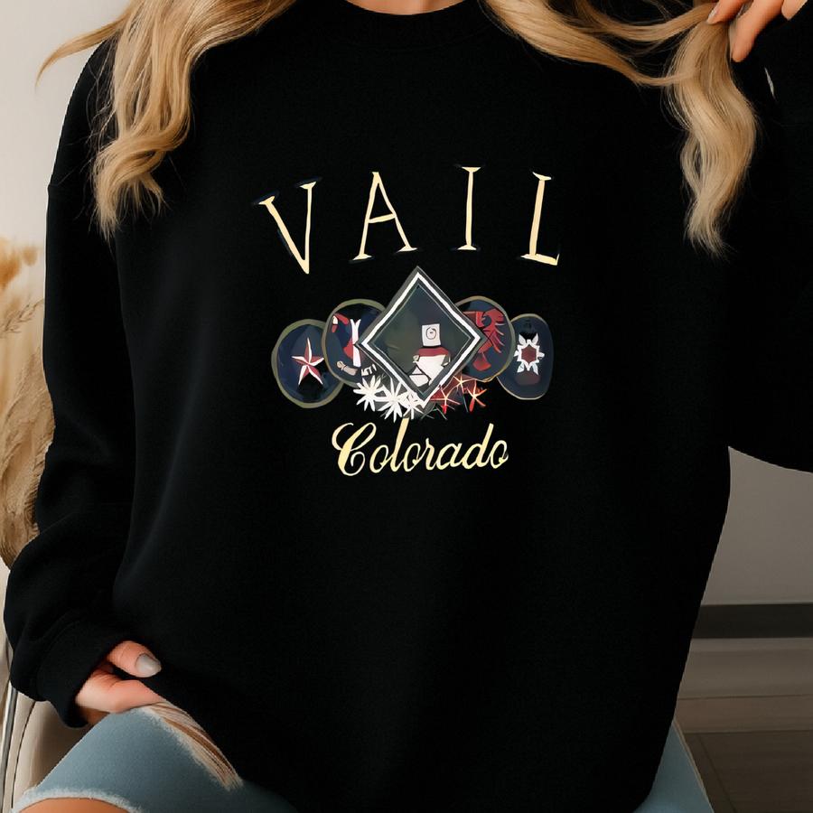 Vintage Vail Colorado Green Sweatshirt Large Vail Colorado Lake Ta Crewneck Vail Colorado Souvenir Merchandise Sweater Size L Sweatshirt