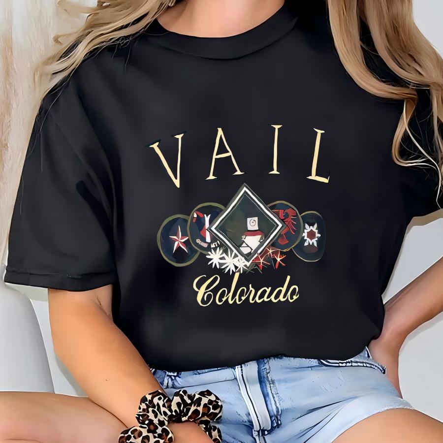 Vintage Vail Colorado Green Sweatshirt Large Vail Colorado Lake Ta Crewneck Vail Colorado Souvenir Merchandise Sweater Size L T-shirt