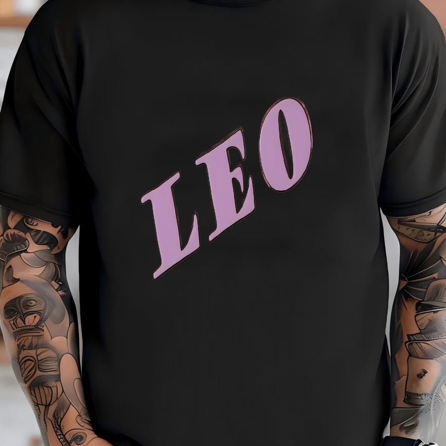 Personalized Leo Zodiac Journal: Peach Lavender, 118 Ruled Pages (6x8) T-shirt