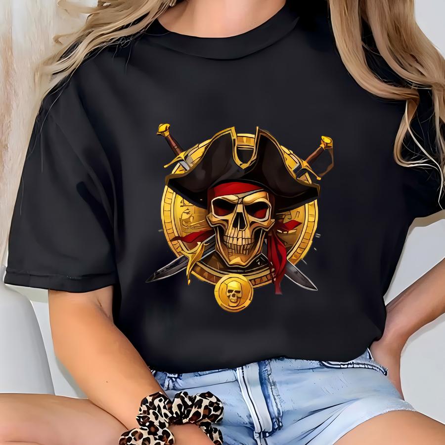 ® Hoodie, Skull Pirates Shirt, Skull And Crossbones, Pirate Cruise Tee, Pirates Life Shirt, Fathers Day Gift, Gift For Men T-shirt