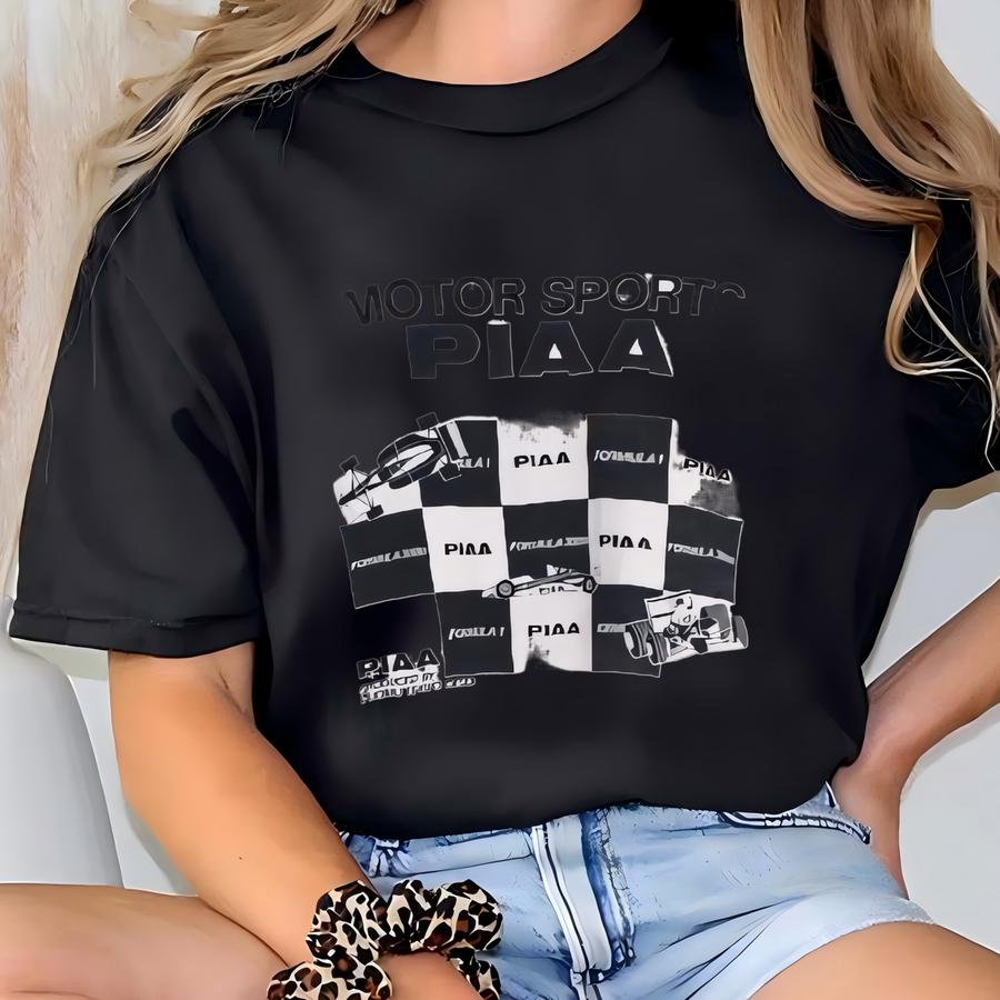 Vintage 90s Piaa Motor Sports White Sweatshirt Piaa World Championship Formula 1 Racing Printed Pullover Grand Prix Sweater Size Xl T-shirt