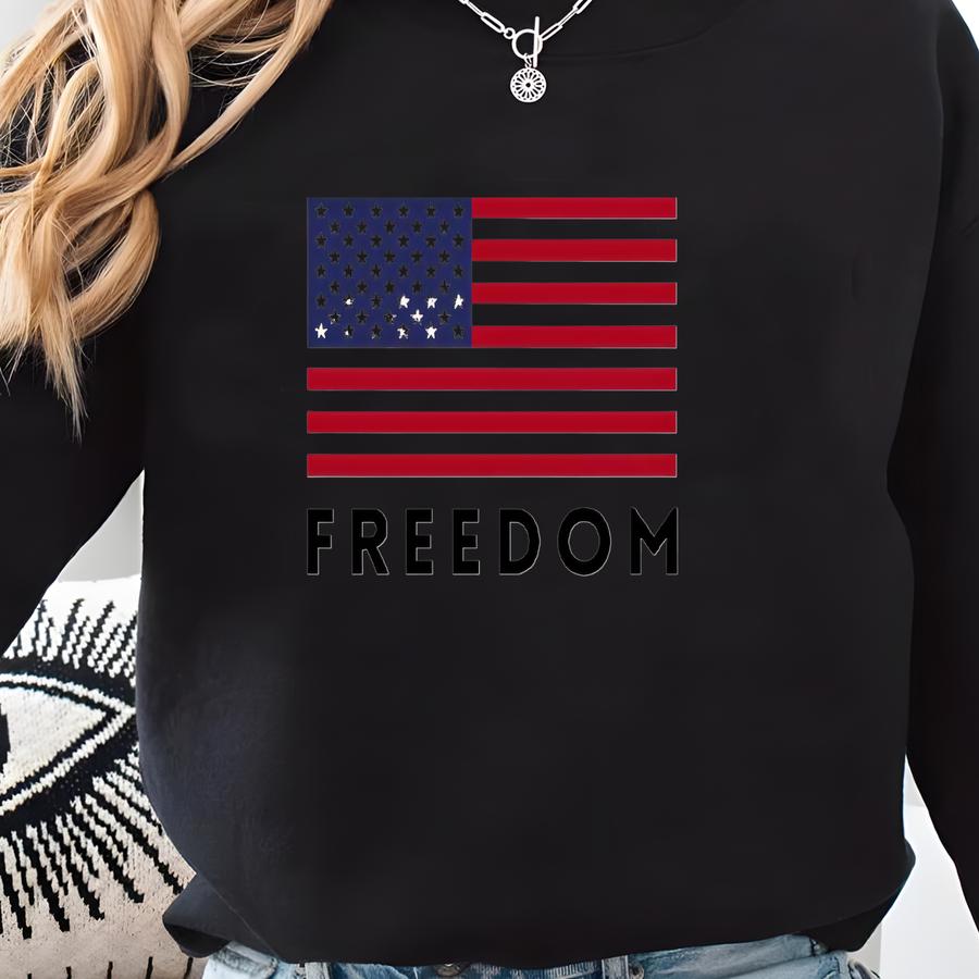® Freedom T-shirt Sweatshirt, Conservative Shirt, Veterans Day, Political Awareness Gift, Usa Memorial Day,  Sweatshirt