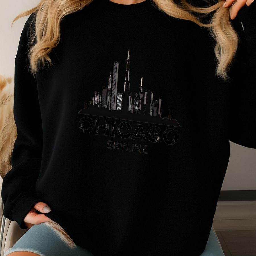 Chicago Tee, Chicago Map, Girls Trip Matching Chicago, Chicago Travel Gift, Chicago State Sweatshirt
